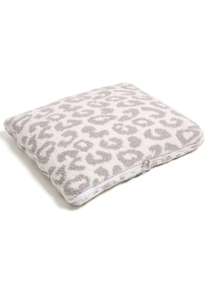 Cozy Animal Print Blanket + Pillow